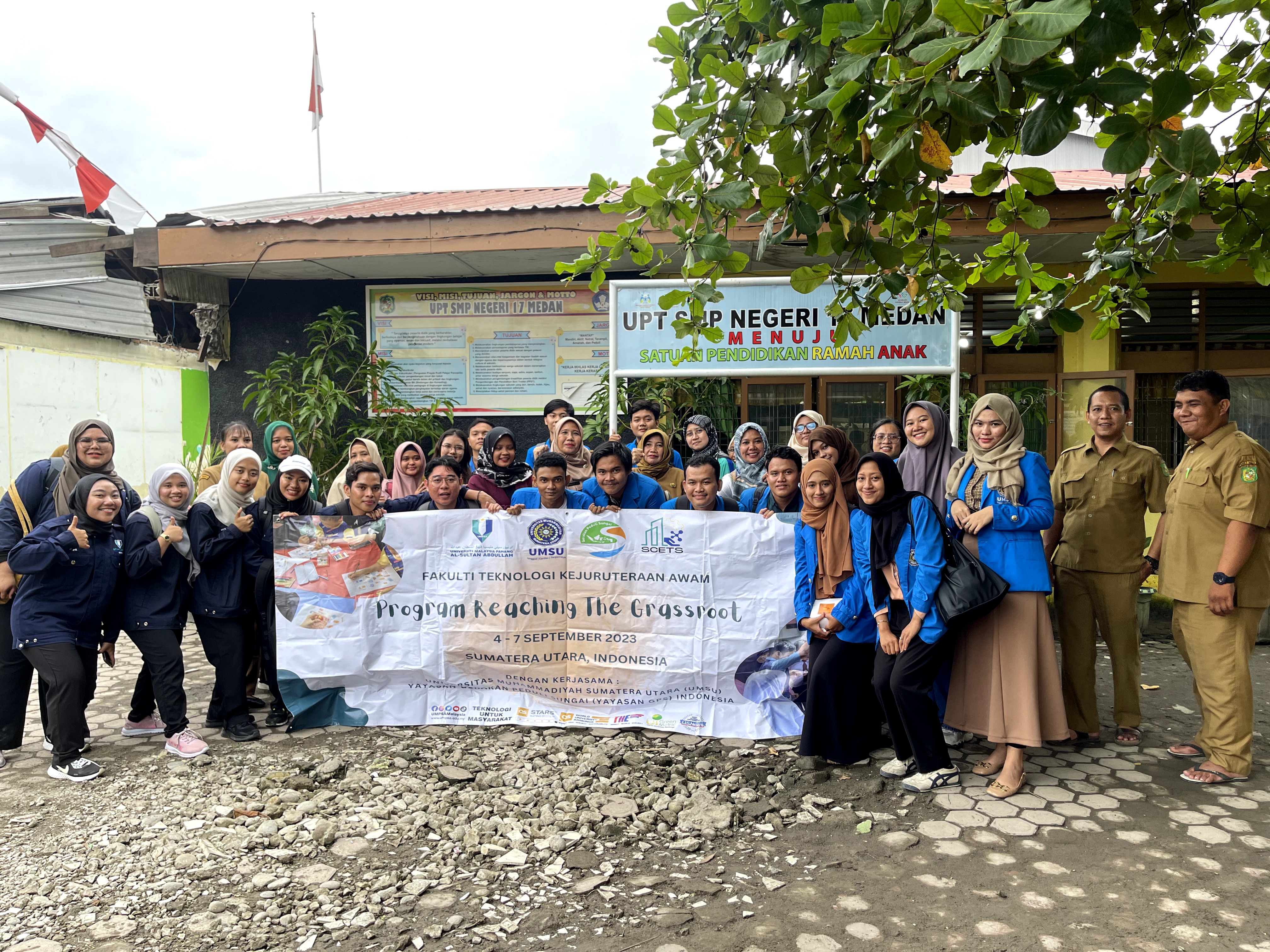 Program Reaching the Grassroots Sumatera Utara, Indonesia bersama Pelajar Fakulti Teknologi Kejuruteraan Awam, UMPSA yang telah diadakan pada 4 hingga 7 September 2023